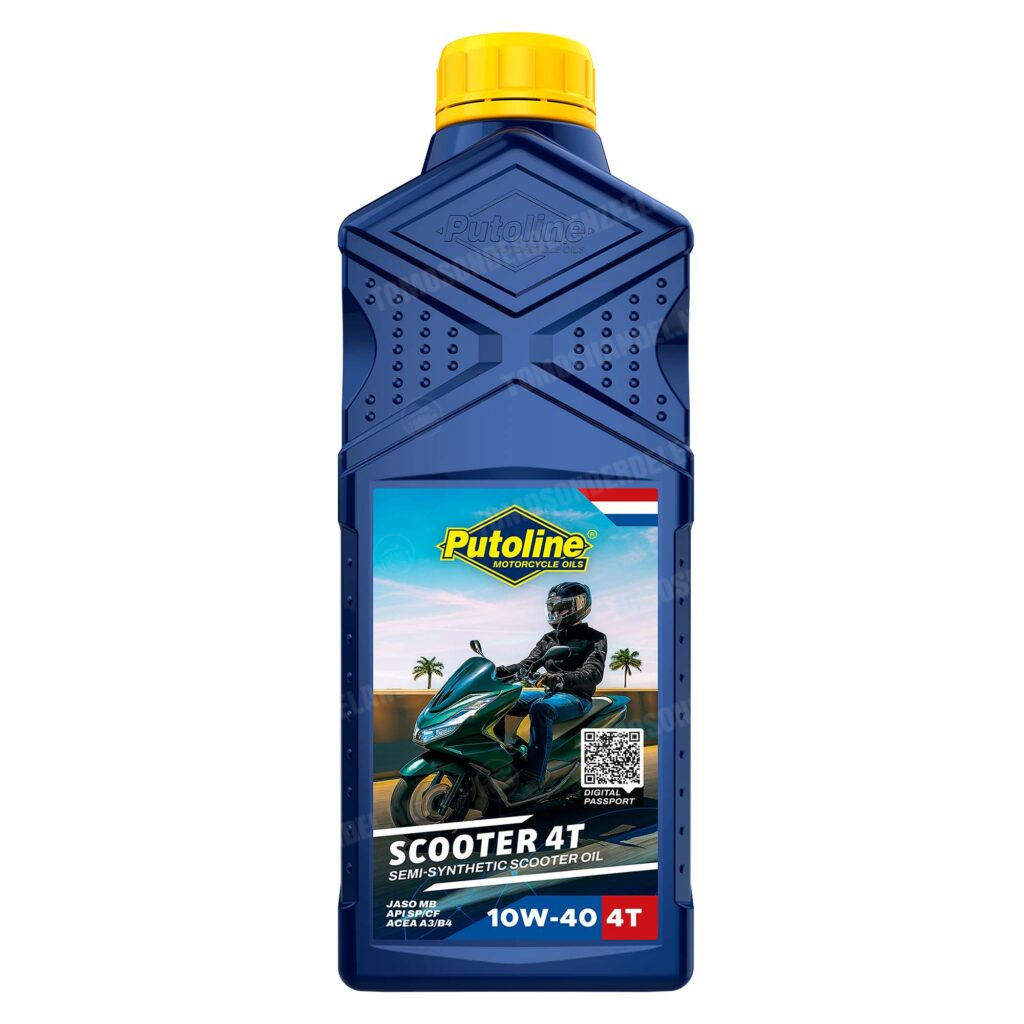 Putoline 4-takt olie 10W40 Motorolie / Scooterolie (vol synthetisch) 1 liter