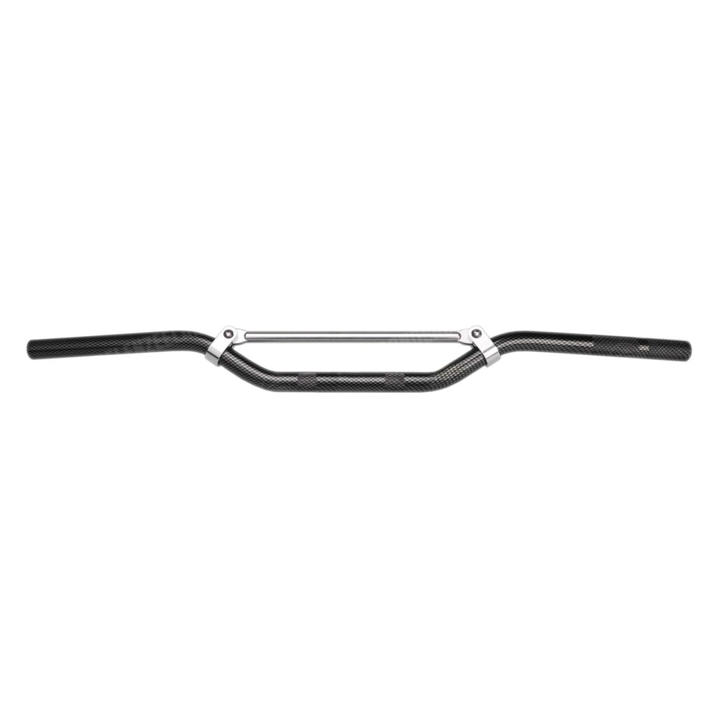 Stuur met spijl motorcross / race carbon aluminium universeel
