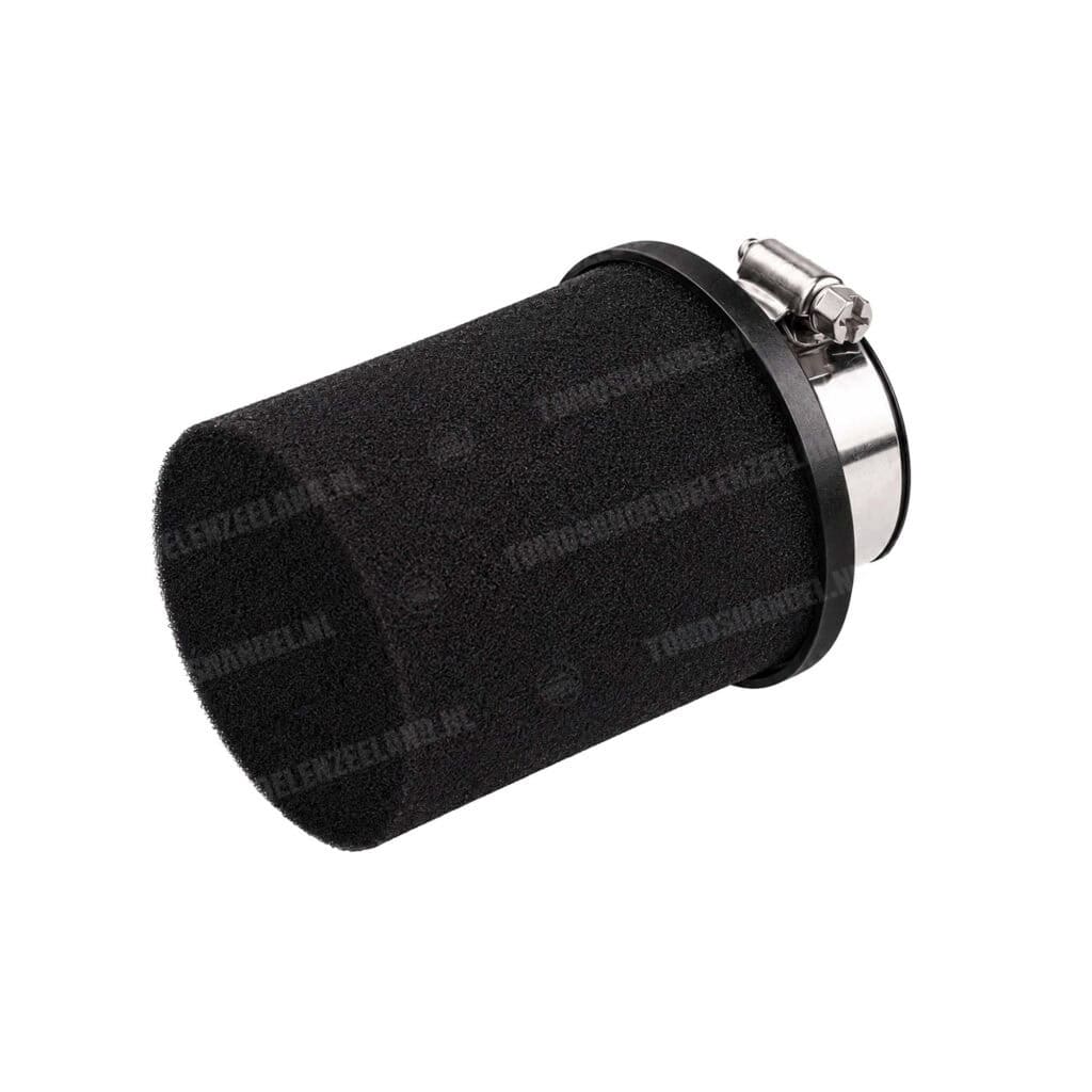 Powerfilter luchtfilter schuim 28mm / 35mm recht zwart racing Dellorto PHBG / PHVA