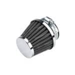 Powerfilter luchtfilter 45mm chroom met zwart Polini CP universeel DMP