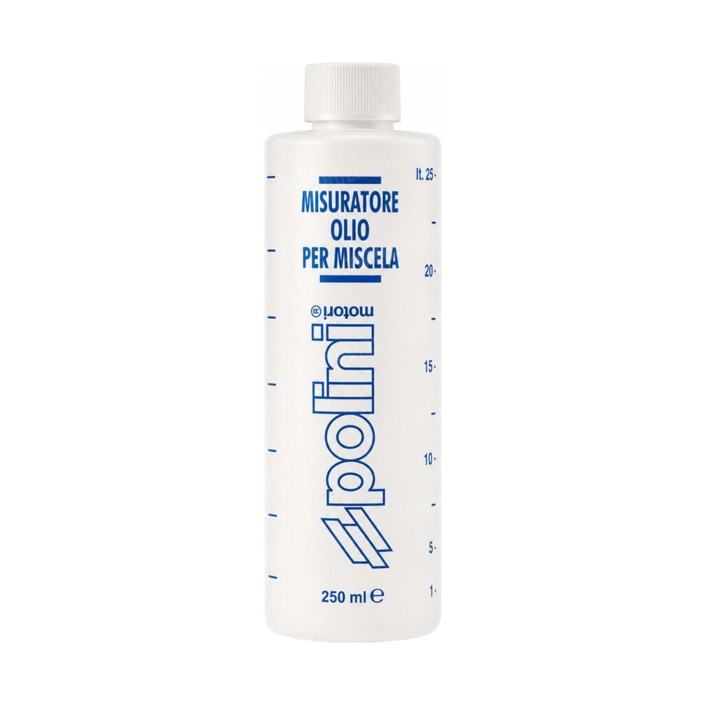 Maatbeker / mengbeker olie flesje Polini 250ml