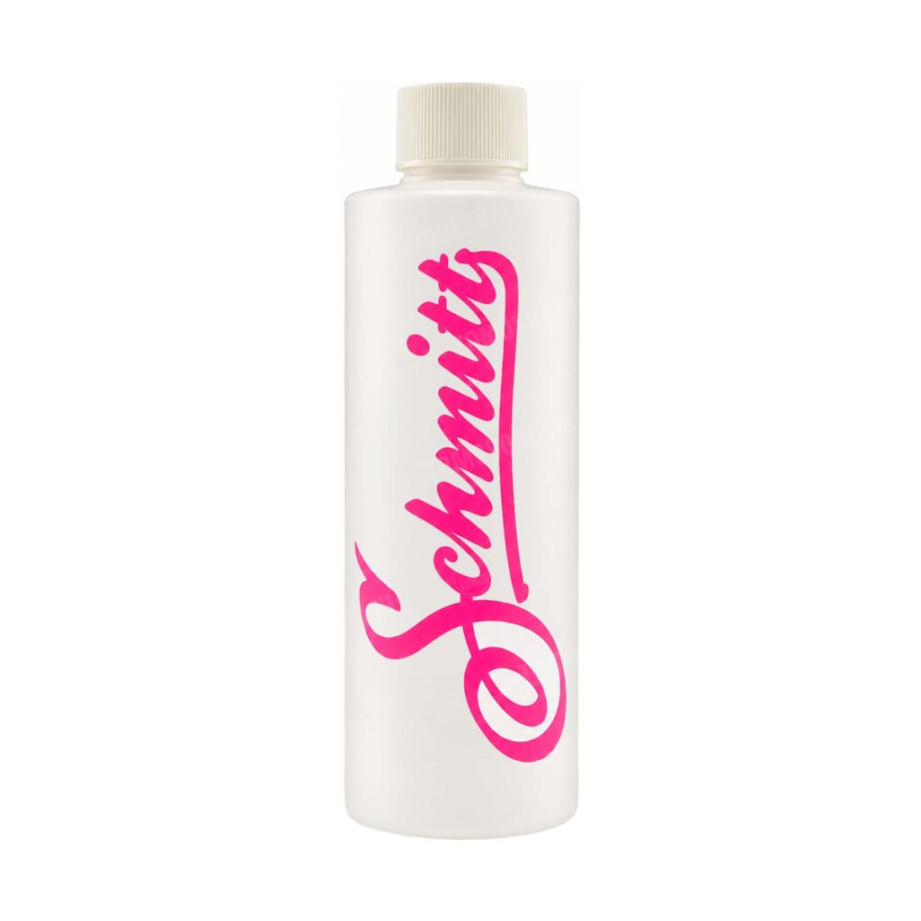 Maatbeker / mengbeker olie flesje Schmitt 250ml roze