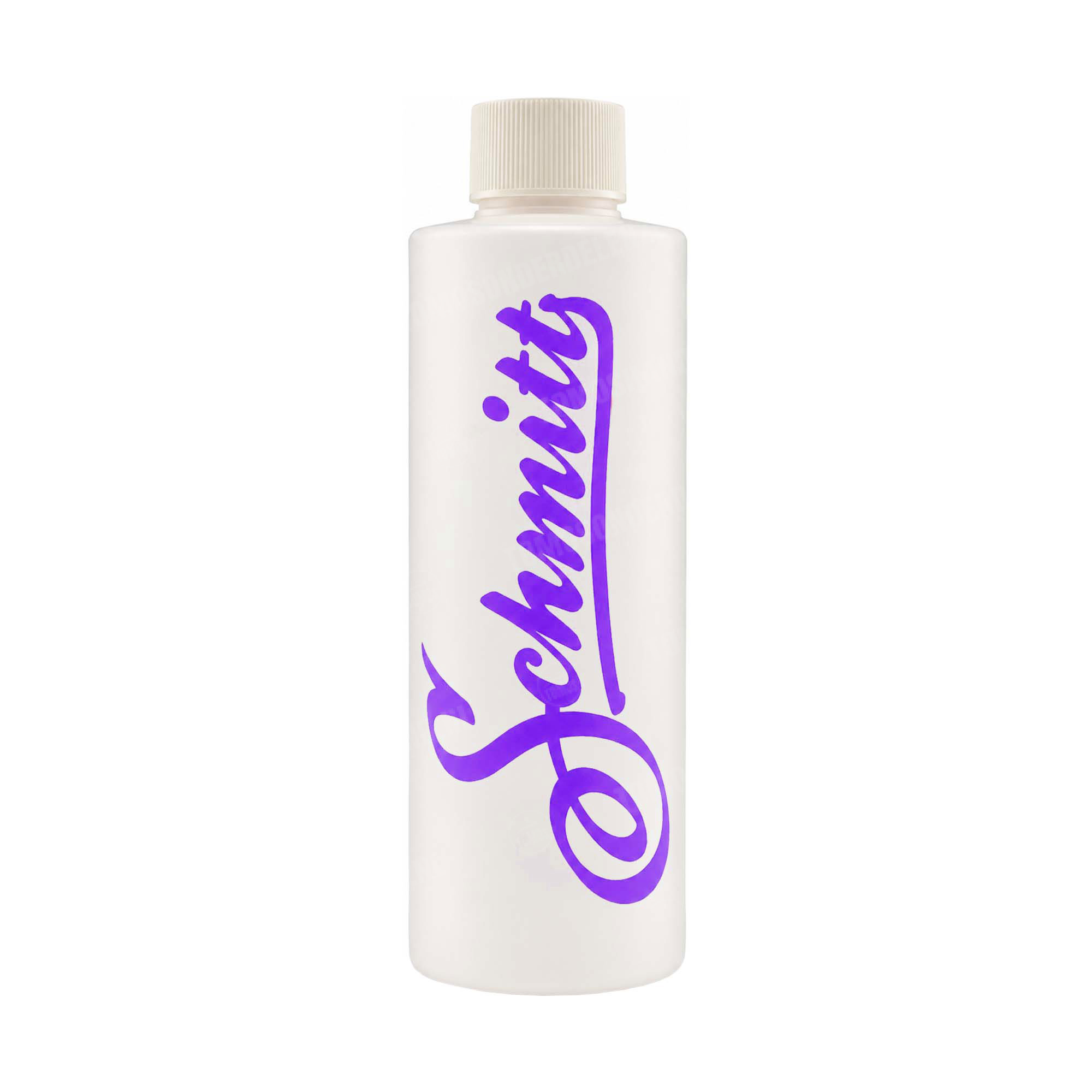 733 Maatbeker / mengbeker olie flesje Schmitt 250ml paars
