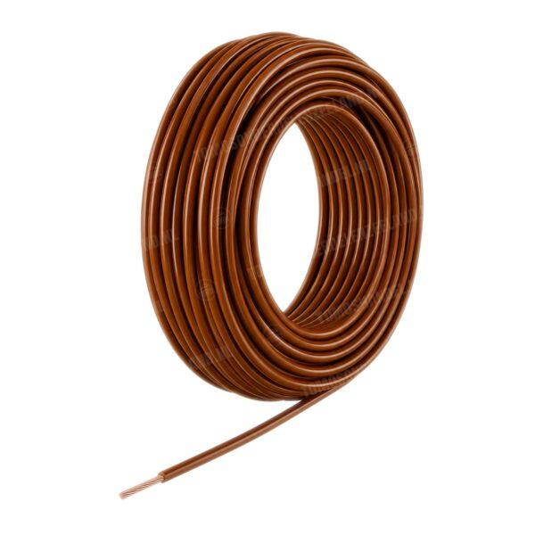 Electrisch draad bruin 1.5mm montagedraad per meter