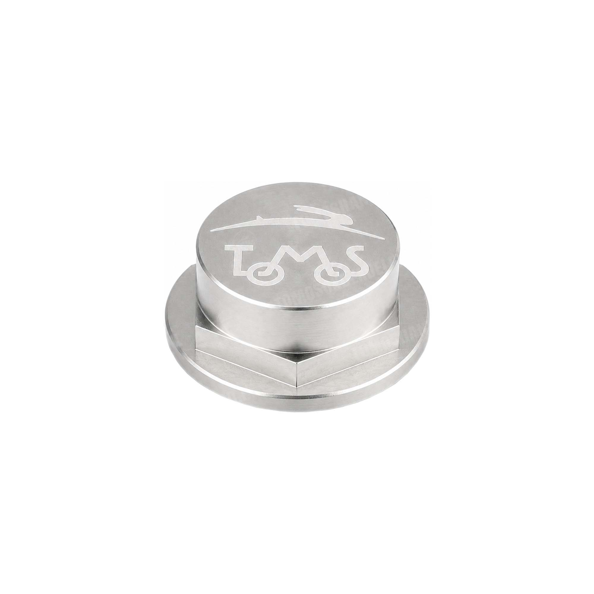 797 Tomos Balhoofdmoer 26mm aluminium zilver met logo CLAW A3 / A35 CLAW