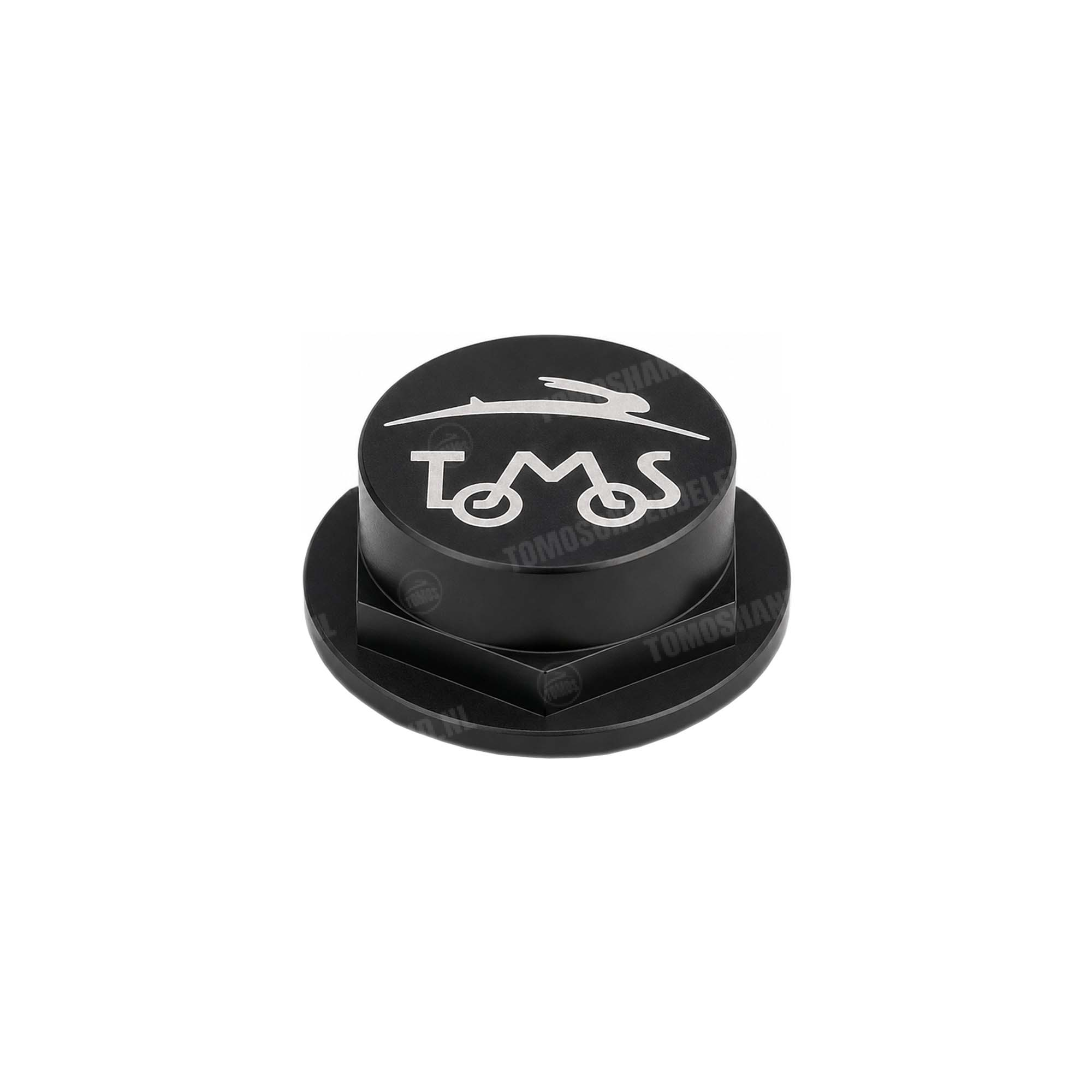 798 Tomos Balhoofdmoer 26mm aluminium zwart met logo CLAW A3 / A35 CLAW