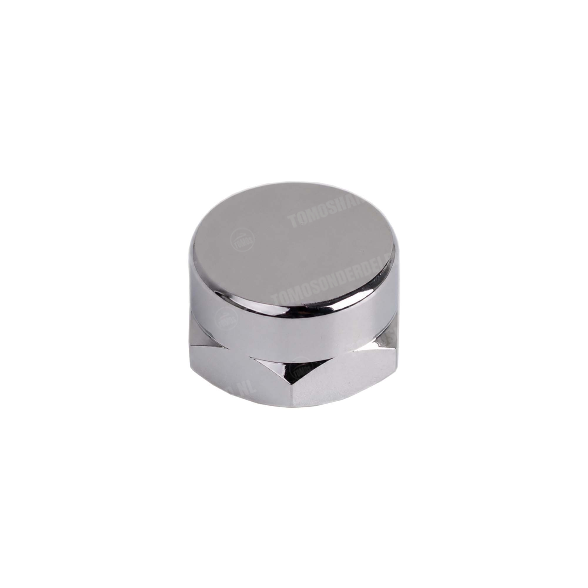 800 Tomos Balhoofdmoer 26mm chroom 16mm hoog