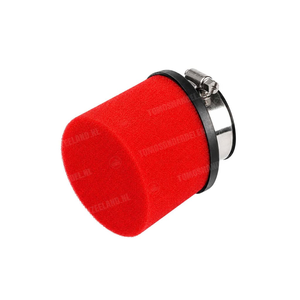 Powerfilter luchtfilter schuim 28mm / 35mm rood racing 45 graden Dellorto PHBG / PHVA