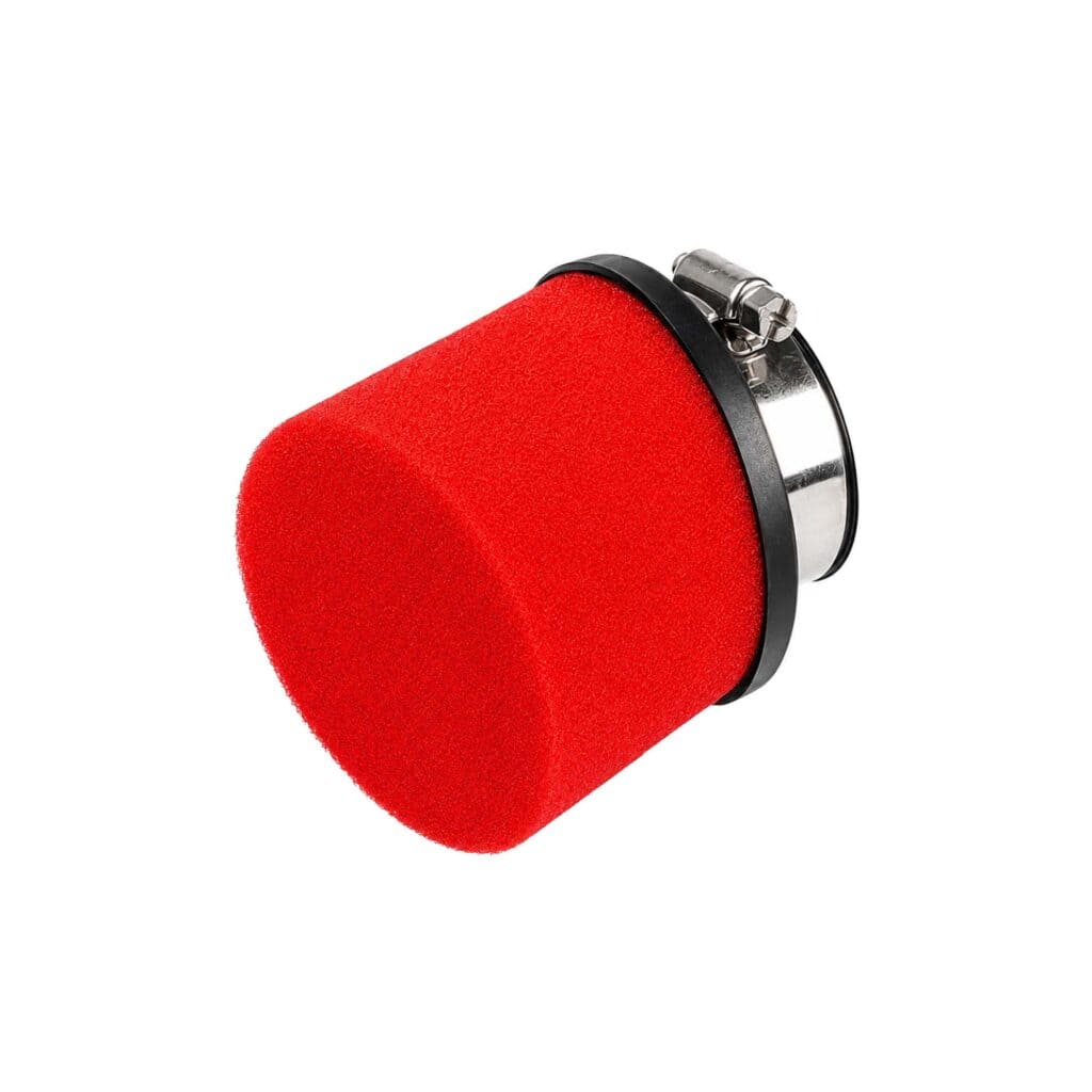 Powerfilter luchtfilter schuim 28mm / 35mm rood racing 45 graden Dellorto PHBG / PHVA