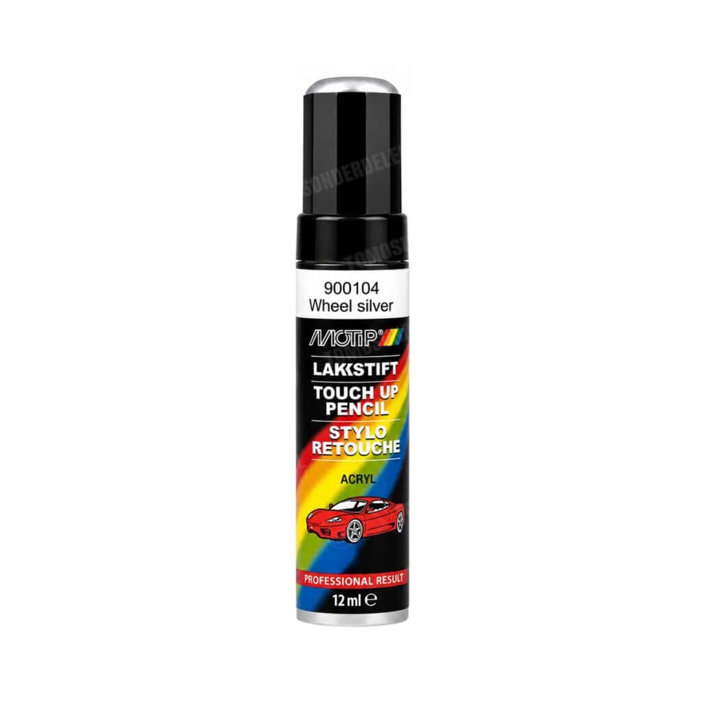Motip Lakstift hoogglans wiel zilver 12ml