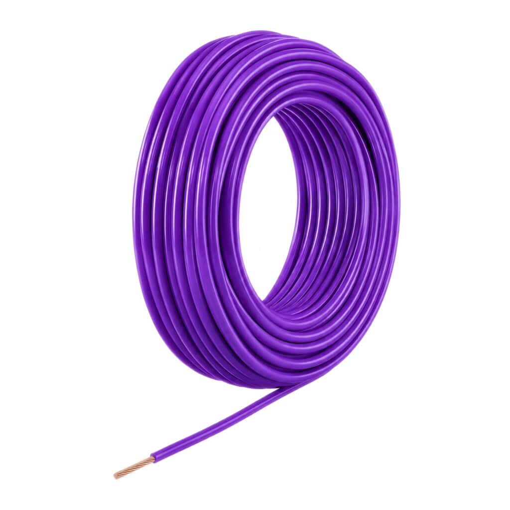 Electrisch draad paars 0.75mm montagedraad per meter