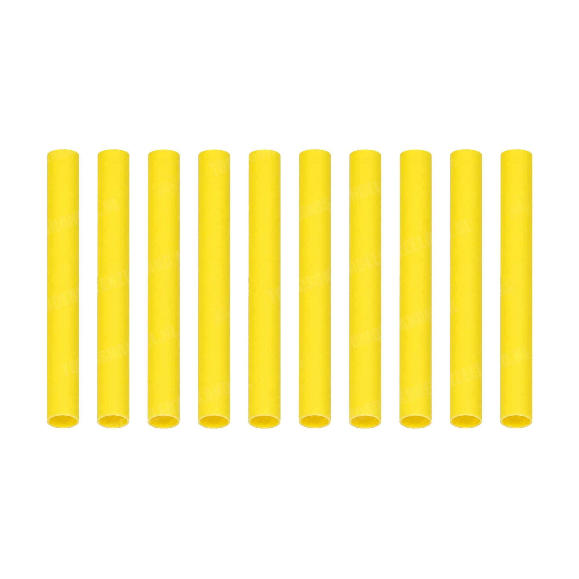 1357 Krimpkous geel 5x40mm 10 stuks