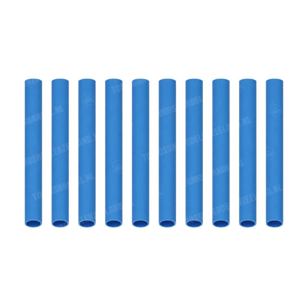 Krimpkous blauw 5x40mm 10 stuks