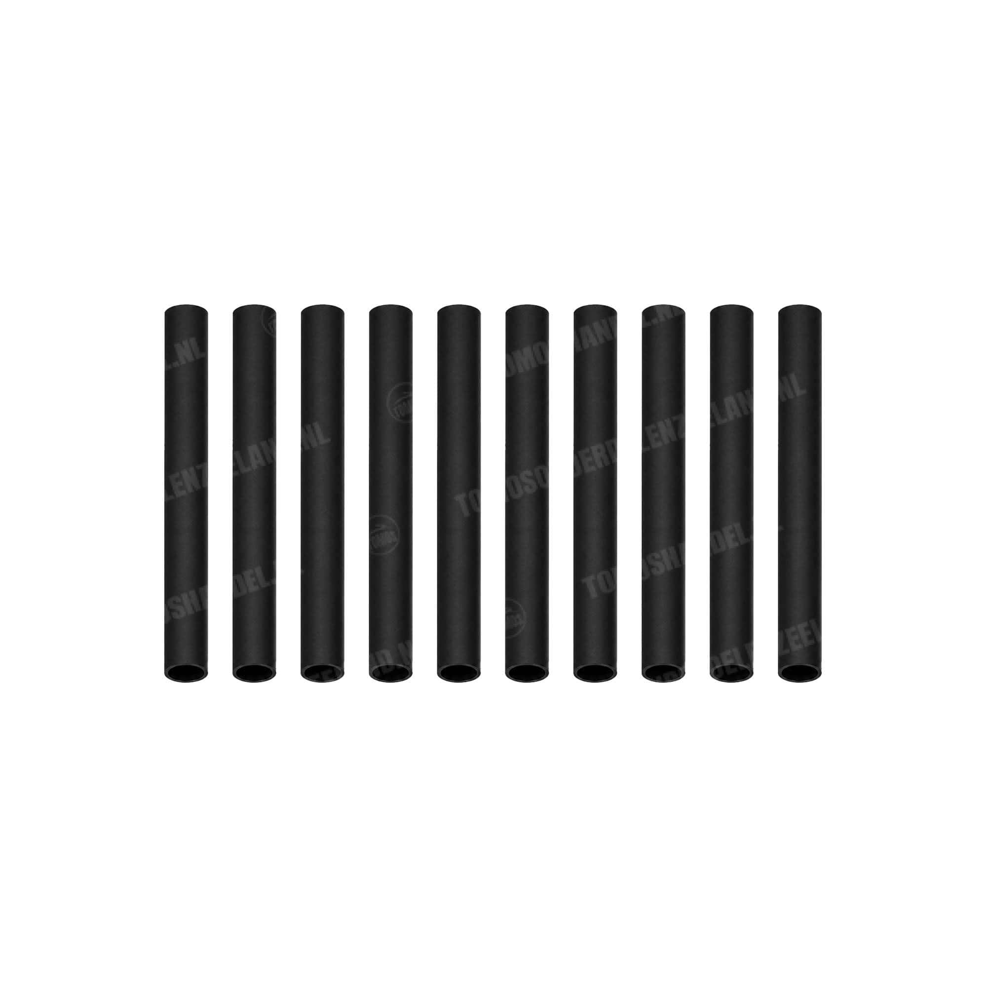 1366 Krimpkous zwart 2x40mm 10 stuks