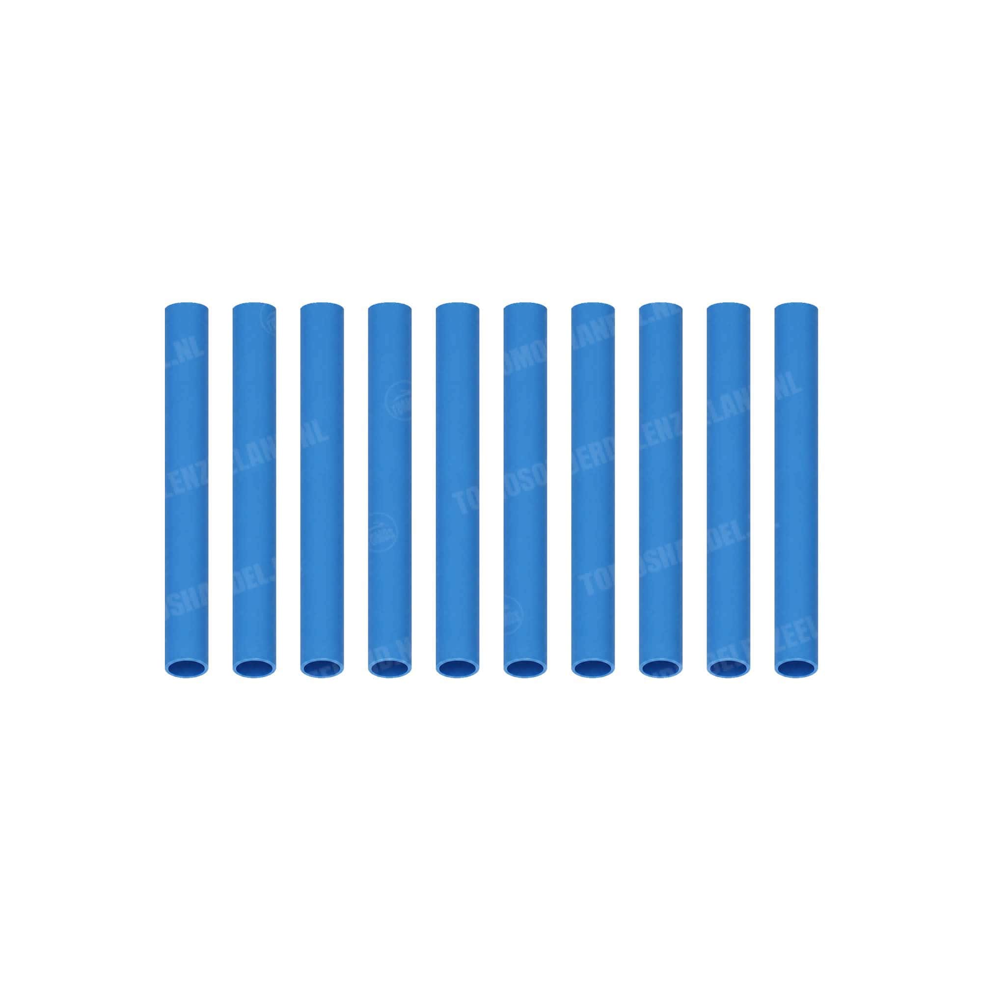 1369 Krimpkous blauw 2x40mm 10 stuks