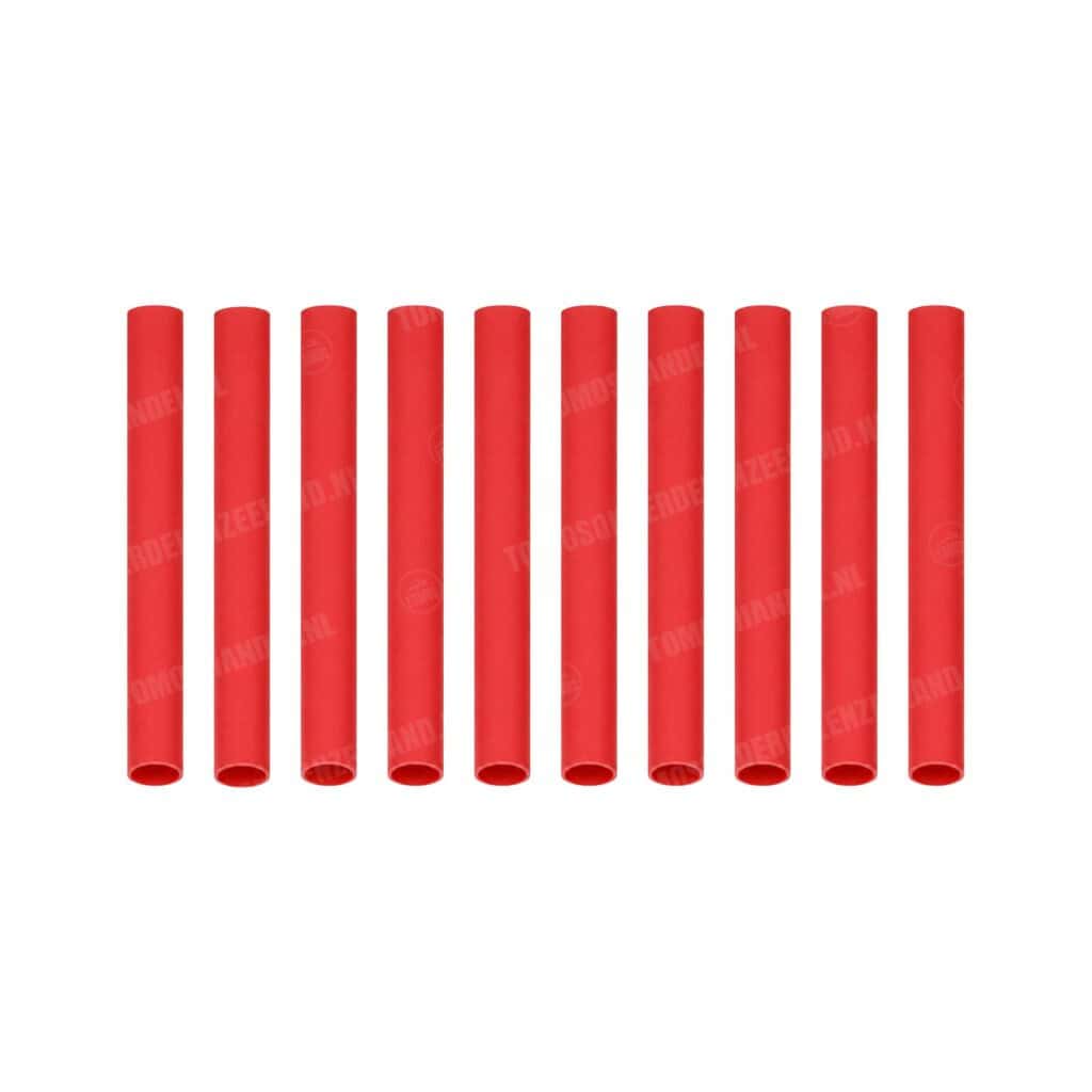Krimpkous rood 3.5x40mm 10 stuks