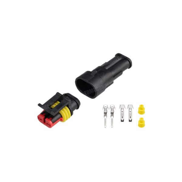 Connector stekker plug super seal 2-polig waterdicht universeel