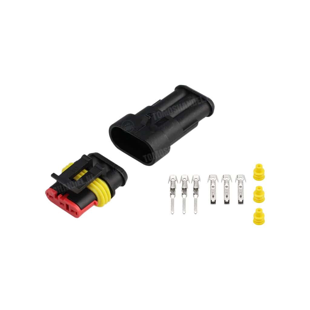 Connector stekker plug super seal 3-polig waterdicht universeel