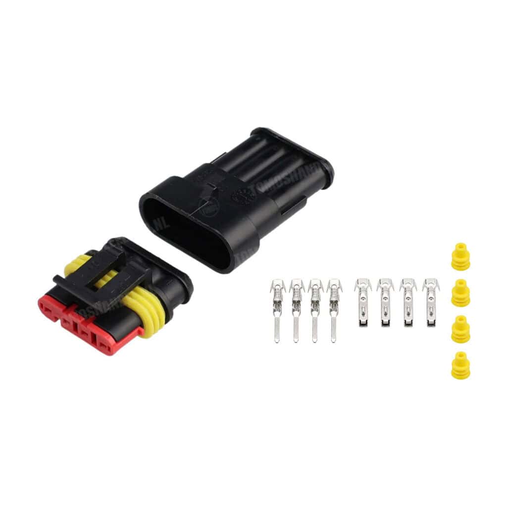 Connector stekker plug super seal 4-polig waterdicht universeel
