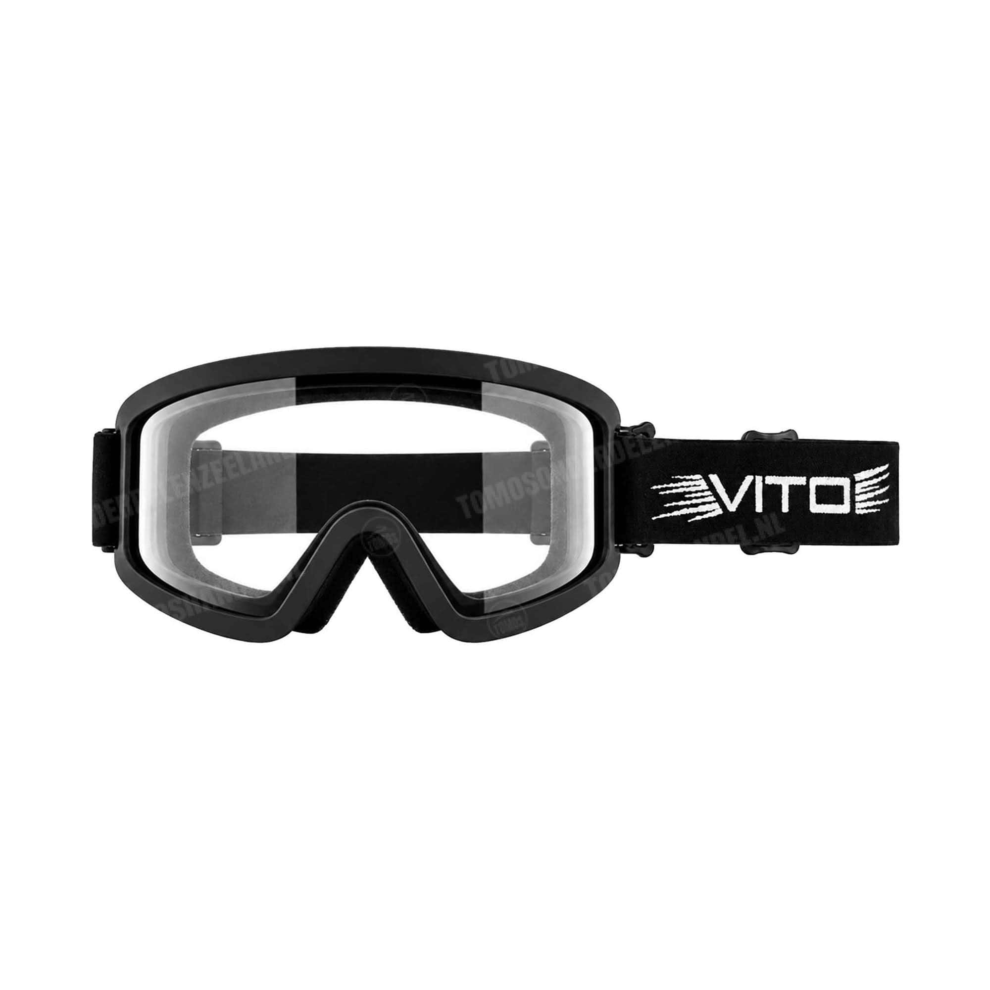 1569 Vito Crossbril Fury zwart transparant universeel