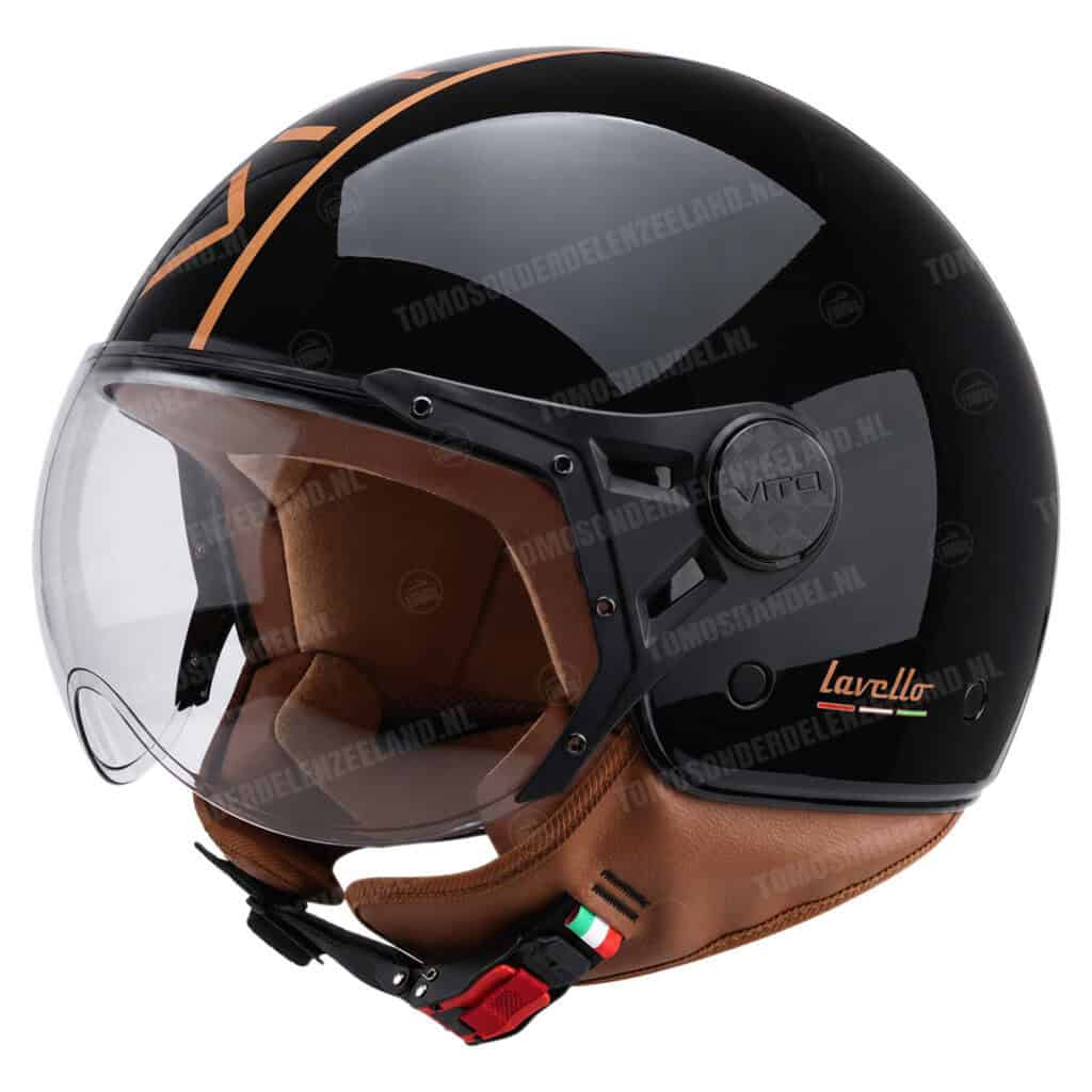 Helm Vito Jethelm Lavello glans zwart (XS t/m XXL)