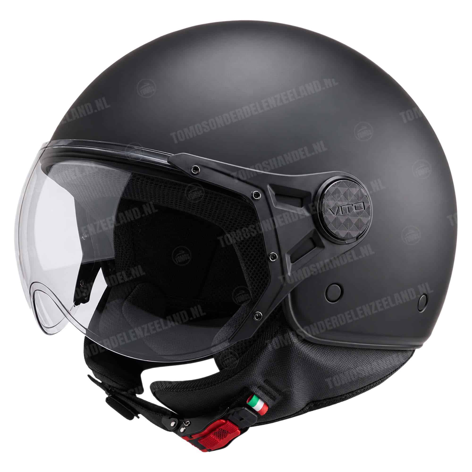 1631 Helm Vito Jethelm Lavello mat zwart (XS t/m XXL)