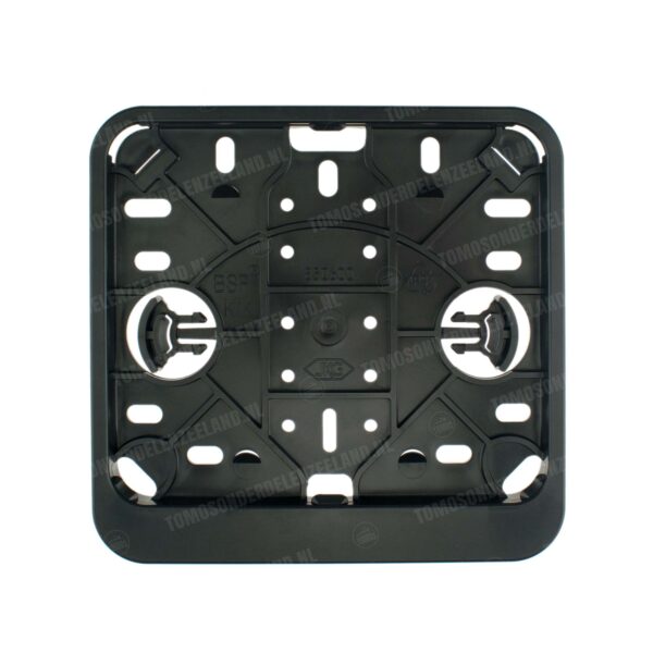 Kentekenplaathouder liggend zwart 14.5x12.5cm