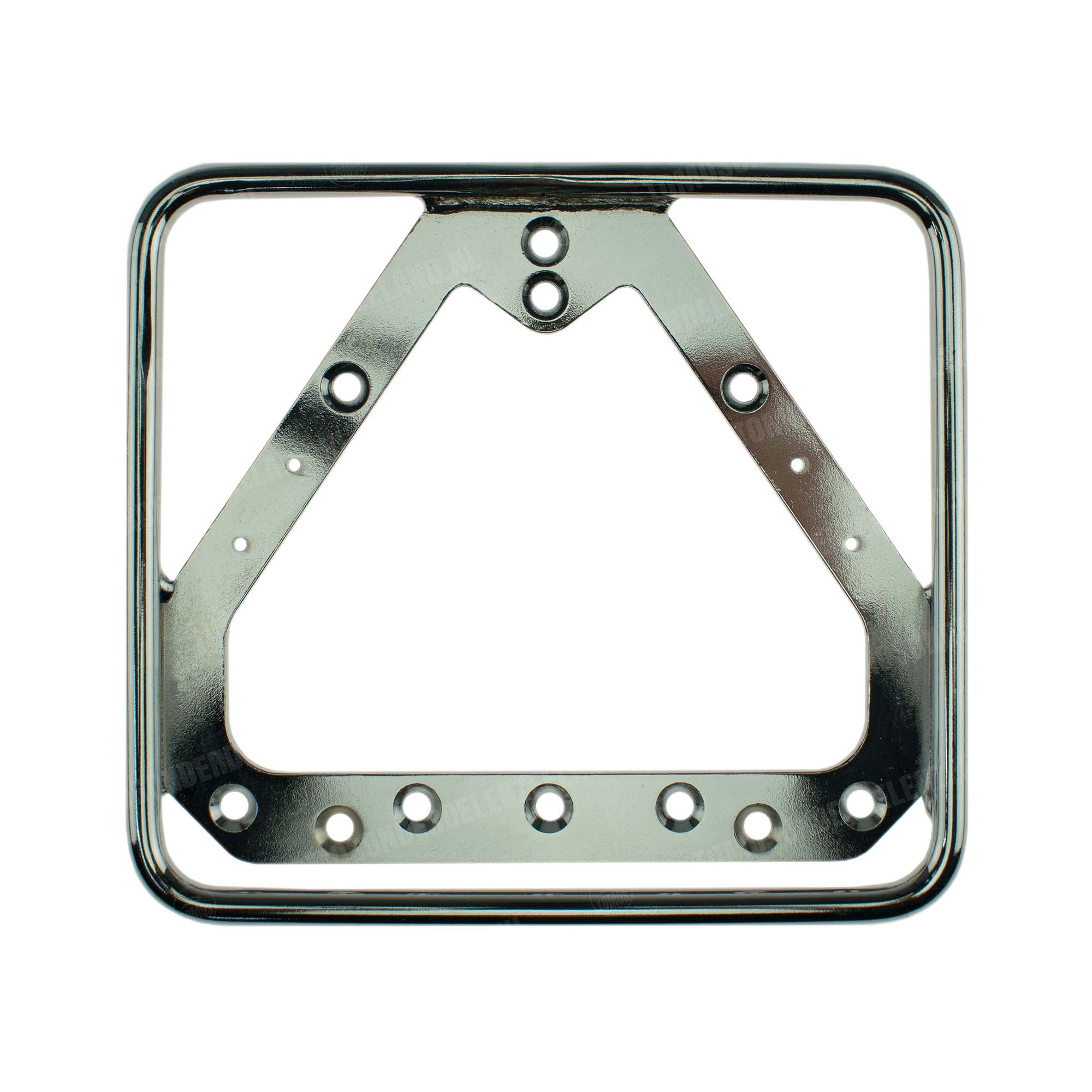 1463 Kentekenplaathouder classic chroom liggend 14.5x12.5cm