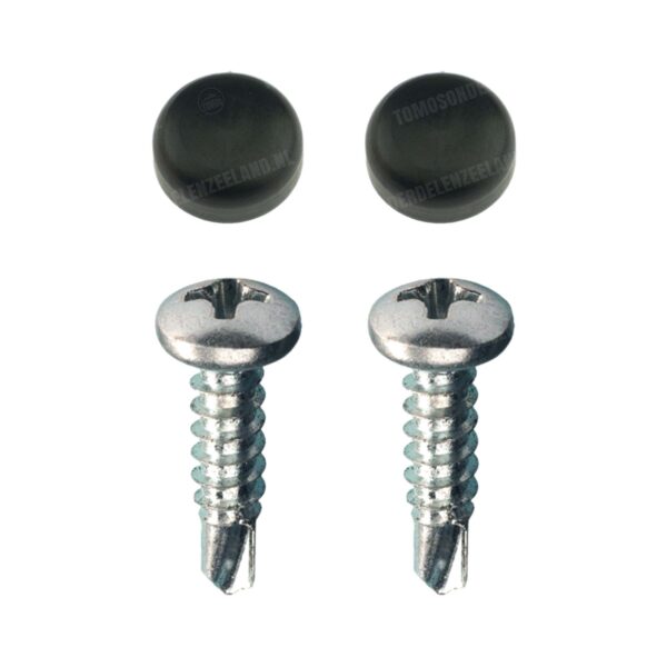 Kentekenplaat Bevestiging set 5.0x16mm Zwart
