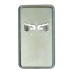 Kentekenplaathouder staand chroom 10x17.5cm