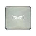 Kentekenplaathouder liggend chroom 14.5x12.5cm