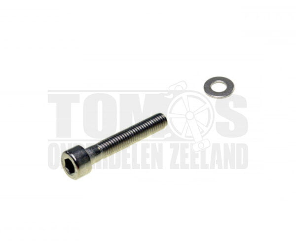 Tomos Afdekplaat oliepomp montagebout met ring m5