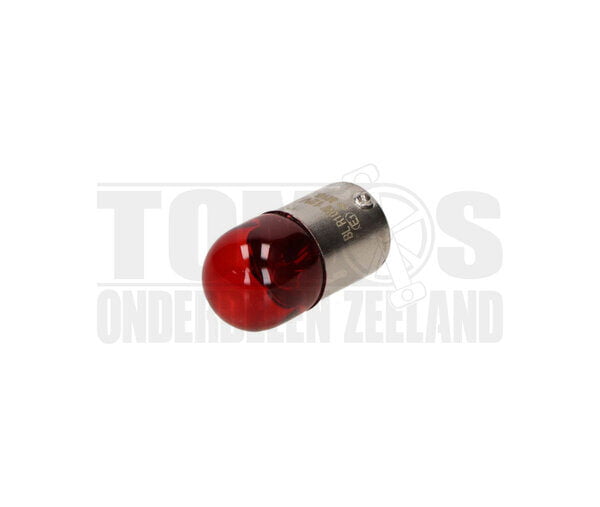 Lamp BA15 12V 10 Watt rood (voor lexus achterlicht)