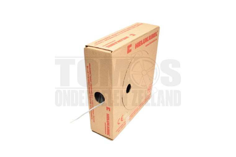 Electrisch draad grijs 1.5mm montagedraad per meter