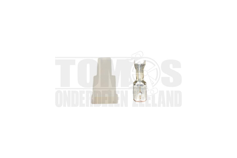 Kabelschoen schuifstekker male set 10 stuks