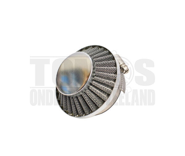 Powerfilter luchtfilter 60mm chroom Dellorto SHA