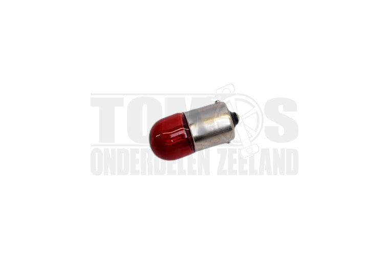 Lamp BA9 rood 12 Volt 4 Watt Achterlicht