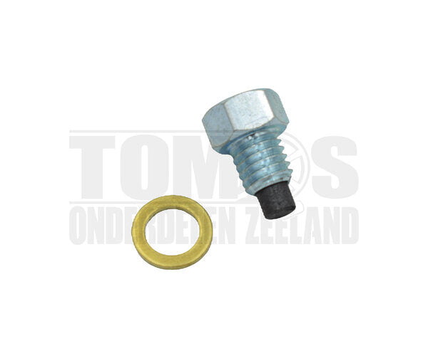 Tomos Koppelings aftapbout / olie vulbout met magneet M8x1.25