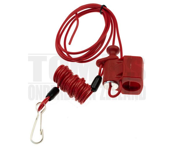 Stuurschakelaar motor Killswitch / dodemanskoord luxe stuur montage rood
