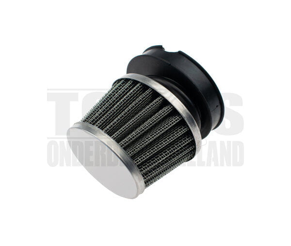 Powerfilter luchtfilter 56mm / 60mm chroom met zwart Dellorto SHA