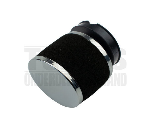 Powerfilter luchtfilter schuim 56mm / 60mm chroom met zwart Dellorto SHA