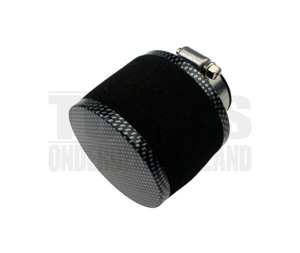 Powerfilter luchtfilter schuim 35mm zwart met carbon Dellorto