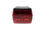 Achterlicht klein model ULO carbon / rood 6v / 12v
