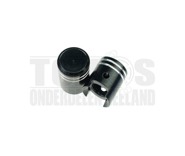 Ventieldop set piston zwart