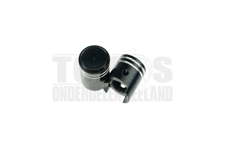Ventieldop set piston zwart