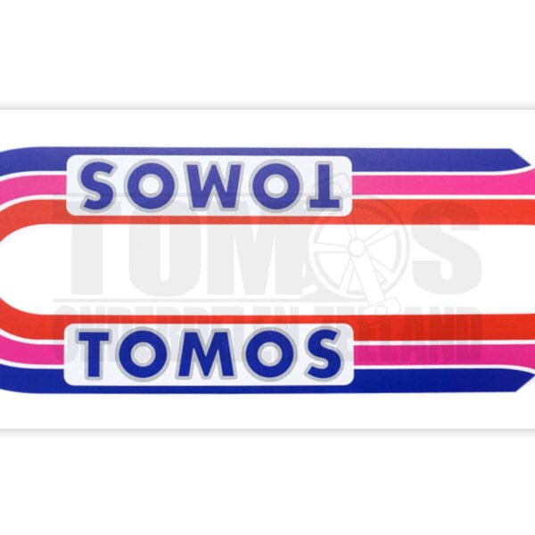 Tomos Stickerset standaard automatic paars blauw / roze / rood