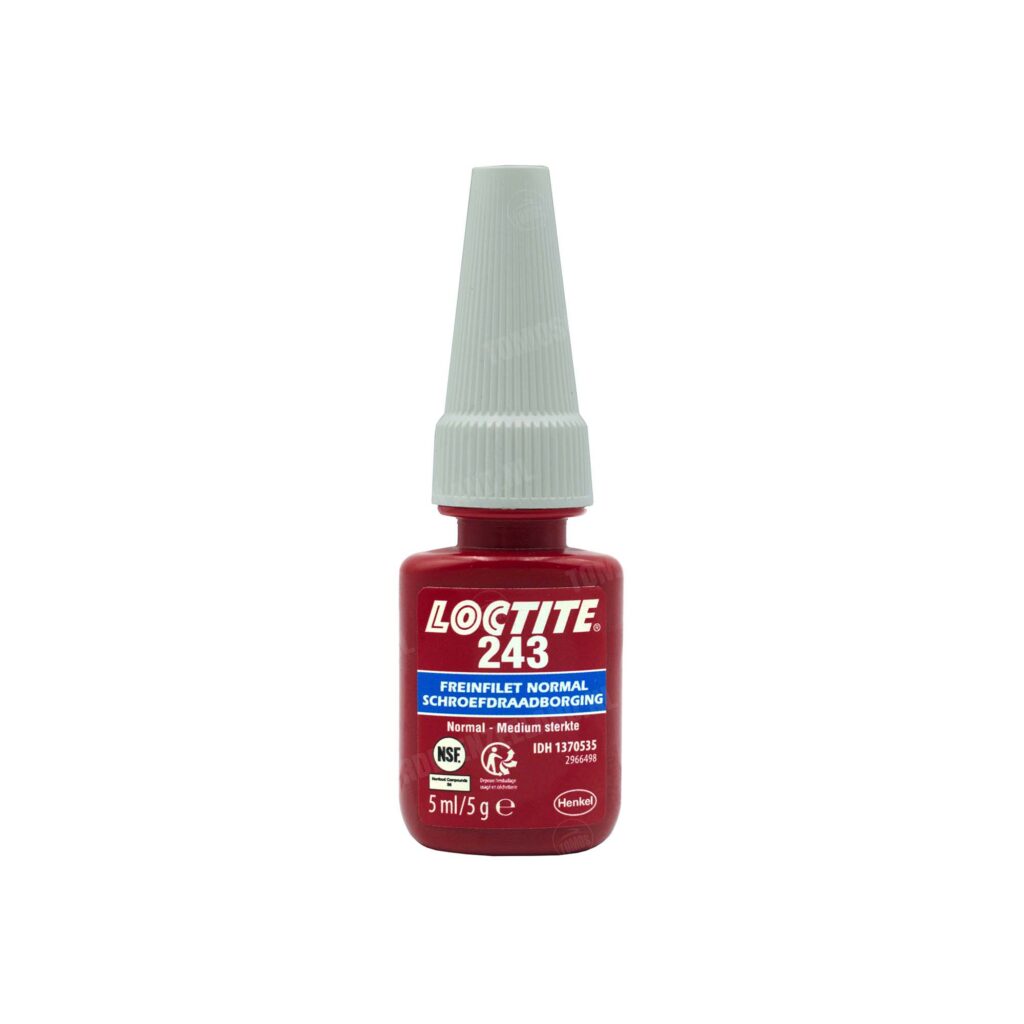 Loctite 243 schroefdraadborgmiddel blauw (middelsterk) 5ml