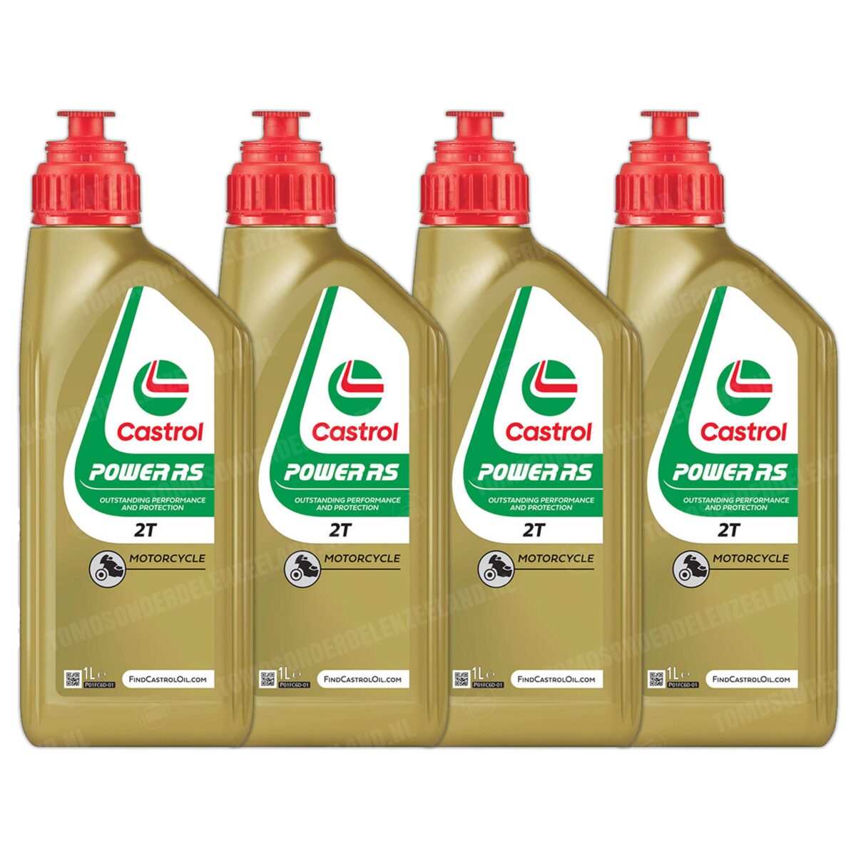 Castrol 2-takt olie Power 1 RS 1 liter (mengsmering) 4 stuks