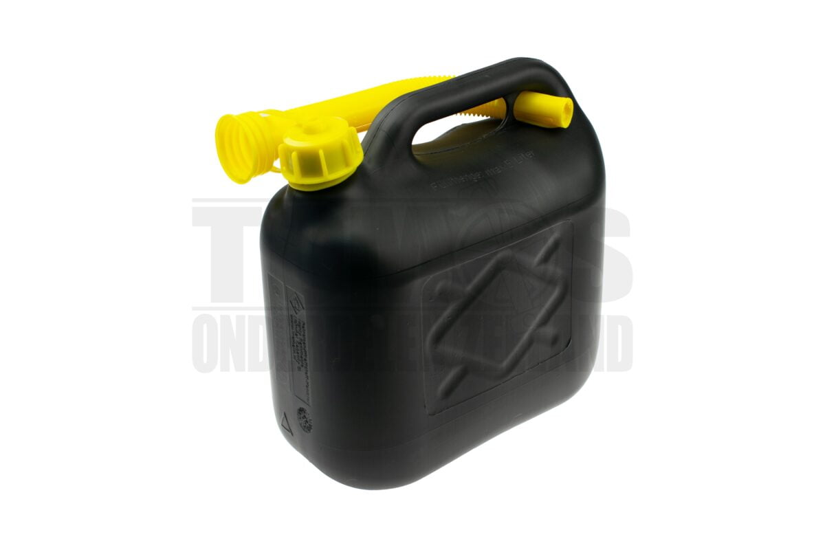 Jerrycan 5 Liter kunststof (brandstoffen) zwart