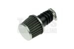 Powerfilter luchtfilter 30mm chroom met zwart voor 19mm / 20mm Bing